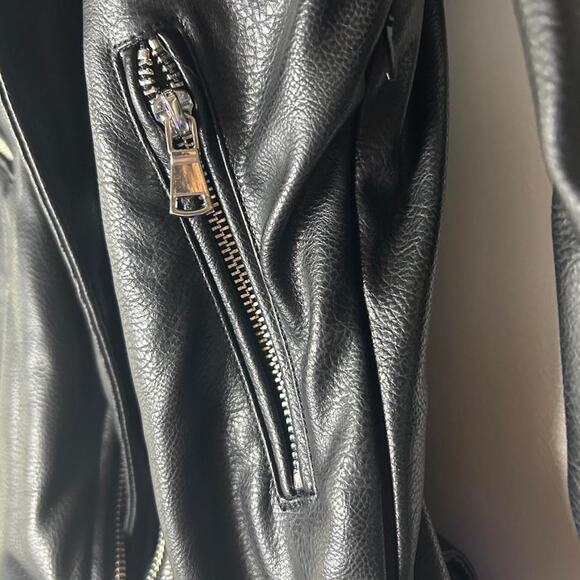 Zara nwt faux leather biker moto jacket - Picture 7 of 8